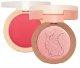 Румяна и хайлайтер для лица J.Cat Beauty 2In1 Piece Of Cake 2 в 1, в одном компакте, 12,1 г, оттенок 102 - Cherry Sweet — фото 1