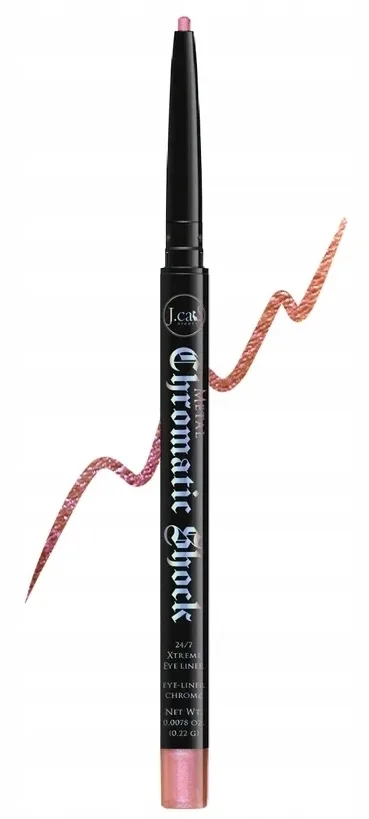 Карандаш для глаз J.Cat Beauty Chromatic Shock 24/7 Xtreme автоматический, с металлическими пигментами, 0,22 г, оттенок 102 - Shimmer In The Light