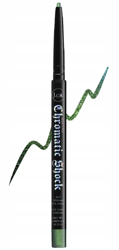 Карандаш для глаз J.Cat Beauty Chromatic Shock 24/7 Xtreme автоматический, с металлическими пигментами, 0,22 г, оттенок 108 - Glimmer Glow
