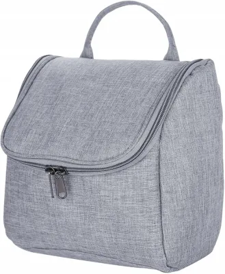 Косметичка-органайзер Ecarla KS37WZ1 складная серая с крючком 21х21х11,5 см