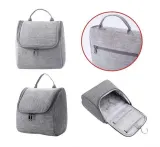 Косметичка-органайзер Ecarla KS37WZ1 складная серая с крючком 21х21х11,5 см — фото 2