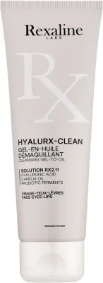 Гель-масло для снятия макияжа Rexaline Hyalurx-Clean с маслом жожоба и глицерином 125 мл