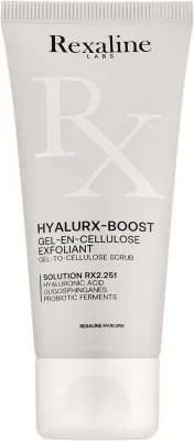 Отшелушивающий целлюлозный гель для лица Rexaline Hyalurx-Boost с целлюлозой и ферментным экстрактом 50 мл