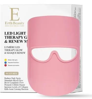 Маска для лица со светодиодной LED-терапией ErthSkin London LED Light Therapy Glow & Renew Mask