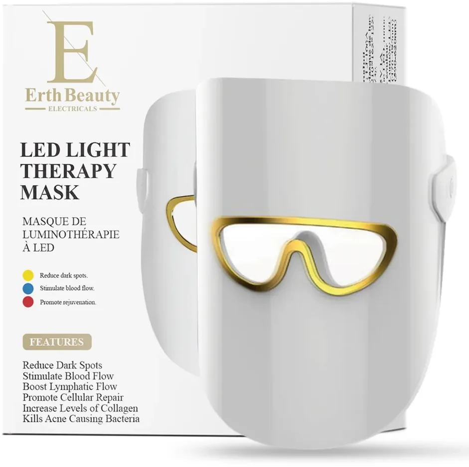Маска для лица со светодиодной LED-терапией ErthSkin London Led Light Therapy Mask