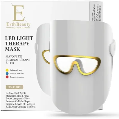 Маска для лица со светодиодной LED-терапией ErthSkin London Led Light Therapy Mask