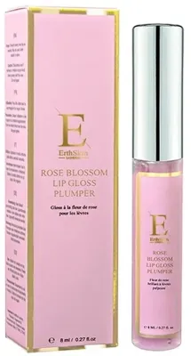 Блеск для губ ErthSkin London Rose Blossom Lip Gloss Plumper увлажняющий, с эффектом объёма, 8 мл