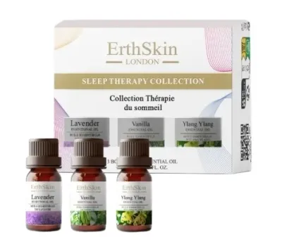 Набор эфирных масел для диффузора ErthSkin London Sleep Therapy иланг-иланга ванили и лаванды 3 шт по 10 мл