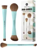 Набор кистей для макияжа Eigshow Beauty Duo Double Cyan из 3 предметов — фото 1