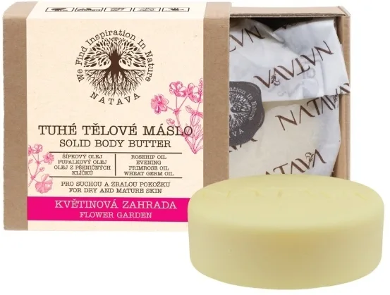 Твёрдое масло-баттер для тела Natava Solid Body Butter Ogrod kwiatowy