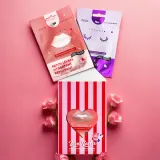 Набор для губ и глаз Inuwet Love Letter Box увлажняющий патч для губ и патчи для глаз с зеленой икрой и гиалуроновой кислотой 5 г+2 шт — фото 5