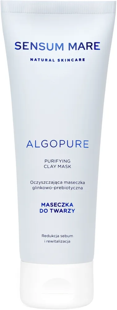 Очищающая глинисто-пребиотическая маска для лица Sensum Mare Algopure с грибами, водорослями и лактобациллами, 70 мл