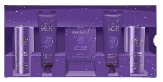 Набор Grace Cole Lavender Journey To Wellness крем для рук 50 мл крем для тела 50 мл гель для душа 100 мл соль для ванны 100 мл и икра для ванны 80 г
