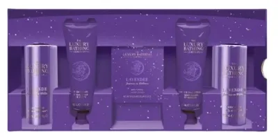 Набор Grace Cole Lavender Journey To Wellness крем для рук 50 мл крем для тела 50 мл гель для душа 100 мл соль для ванны 100 мл и икра для ванны 80 г