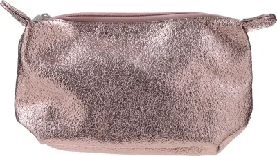 Косметичка Top Choice Crease 98284 золотистая на молнии 12х24 см