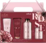 Набор Grace Cole Velvet Rose And Peony крем для тела 50 мл крем для рук 50 мл соль для ванны 100 мл и гель для душа 100 мл — фото 1