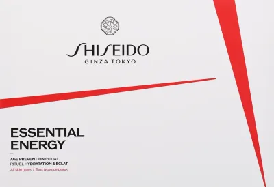 Набор для лица Shiseido Essential Energy увлажняющий крем софтнер пенка и сыворотка с женьшенем 50+7+5+10 мл