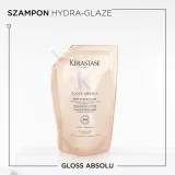 Шампунь Kerastase Gloss Absolu Bain Hydra-Glaze полирующий, с гиалуроновой и гликолевой кислотами, для пушащихся волос, 500 мл, Испания — фото 2