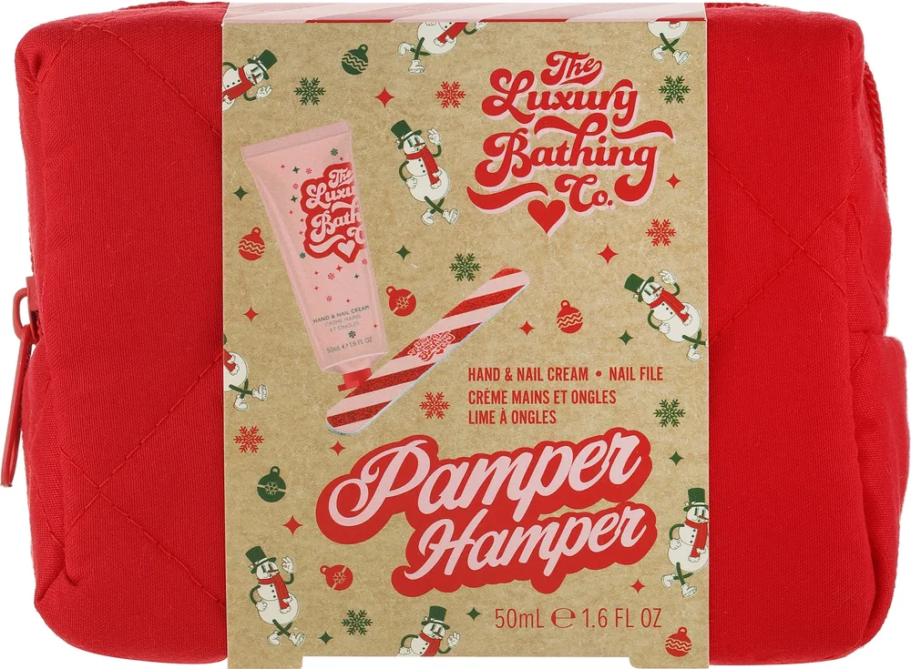 Набор для рук Grace Cole Pamper Hamper крем для рук и ногтей пилка и косметичка с глицерином 50 мл