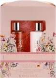 Набор для тела Grace Cole The Luxury Bathing Glamorous Glow: гель для душа 100 мл, лосьон для тела 100 мл и аксессуар Body Polisher — фото 1