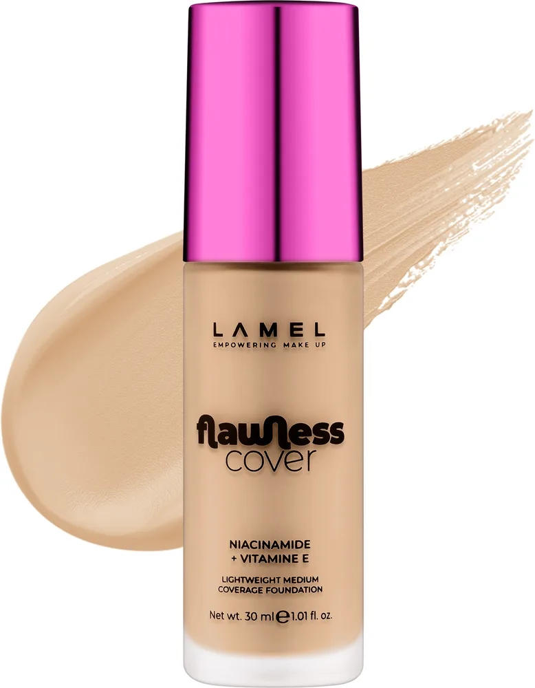 Тональный флюид LAMEL Make Up Flawless Cover Lightweight Medium Coverage натуральный, 30 мл, оттенок 05