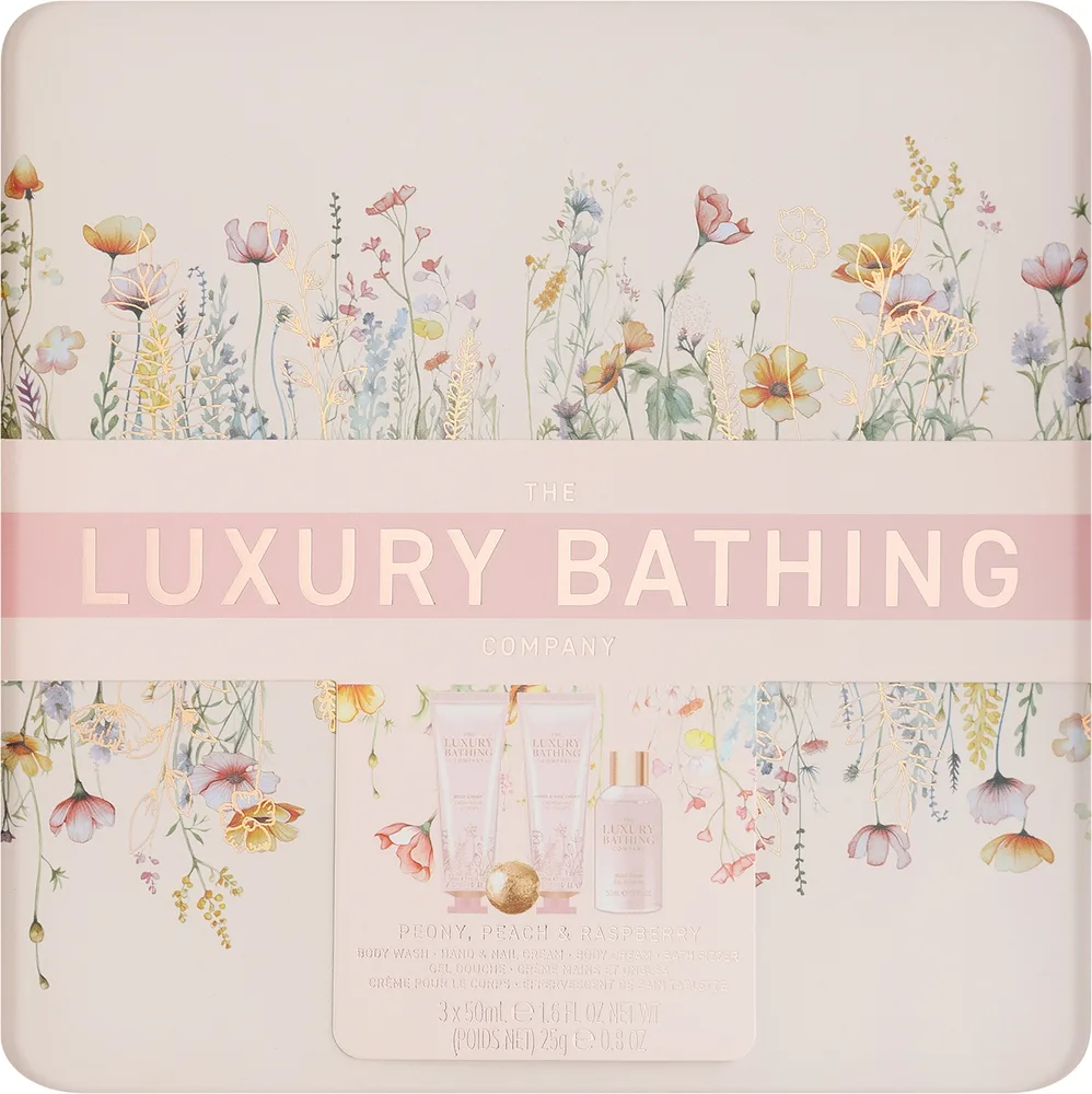 Набор для тела Grace Cole Luxury Bathing Relax & Unwind с ароматом пиона персика и малины Набор из 4 предметов
