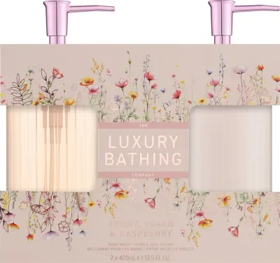 Набор для тела Grace Cole Luxury Bathing Heavenly Hands с ароматом пиона персика и малины Набор из 2 предметов