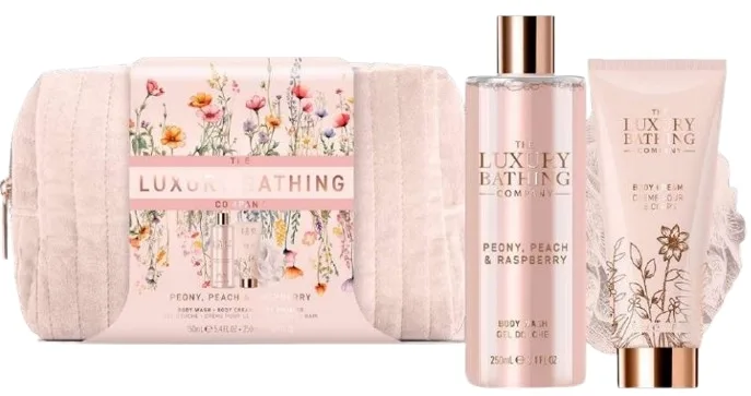 Набор для душа Grace Cole The Luxury Bathing Weekend Escape гель для душа 250 мл крем для тела 150 г мочалка и косметичка