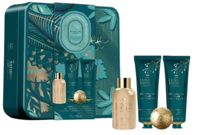 Набор Grace Cole The Luxury Bathing Relax & Unwind гель для душа 50 мл крем для тела 50 мл крем для рук 50 мл и бомбочка для ванны