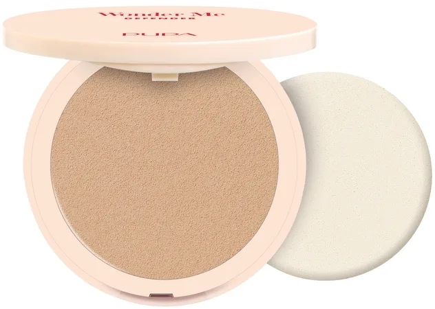 Компактная пудра Pupa Wonder Me Powder SPF 50 матирующая, 7,5 г, оттенок 04