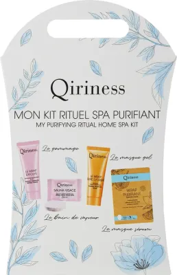 Набор Qiriness Purifying Ritual Kit энзимный скраб 20 мл таблетки для распаривания 8 г тканевая маска 25 г и термальная маска 20 мл