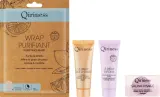 Набор Qiriness Purifying Ritual Kit энзимный скраб 20 мл таблетки для распаривания 8 г тканевая маска 25 г и термальная маска 20 мл — фото 2