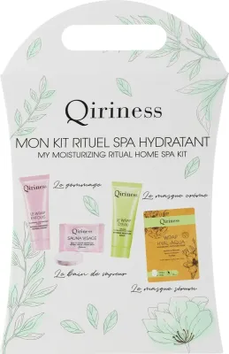 Набор Qiriness Hydrating Ritual Kit энзимный скраб 20 мл таблетки для распаривания 8 г бальзам 20 мл и маска 25 г