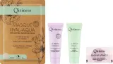 Набор Qiriness Hydrating Ritual Kit энзимный скраб 20 мл таблетки для распаривания 8 г бальзам 20 мл и маска 25 г — фото 2
