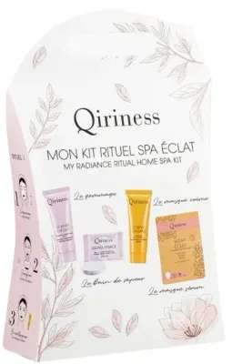 Набор Qiriness Radiance Ritual Kit энзимный скраб 20 мл таблетки для распаривания 8 г витаминная маска 20 мл и маска 25 г