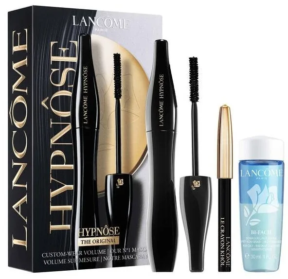 Набор для макияжа глаз Lancome Hypnose тушь, карандаш и двухфазное средство для снятия макияжа, 3 предмета