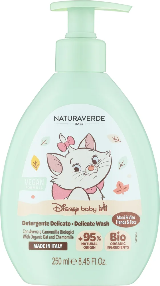 Гель для умывания и купания детский Naturaverde Disney Baby ультраделикатный, 250 мл