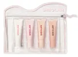 Набор блесков для губ Sheglam Crystal Glaze четыре увлажняющих блеска с маслом ши и косметичка 4x10 мл — фото 1