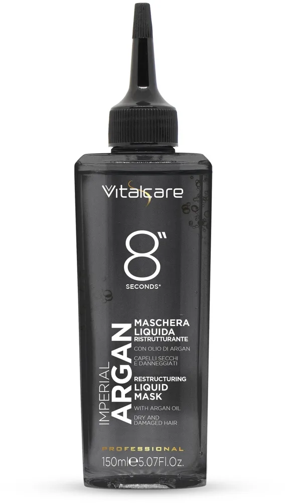 Vitalcare Professional Vitalcare Professional Imperial Arganl Restructuring Liquid Mask - Жидкая маска для волос Vitalcare Imperial Argan с аргановым маслом, мгновенное действие, блеск, 150 мл