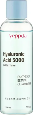 Тоник для лица Yeppda Hyaluronic Acid 5000 с керамидами и ниацинамидом, 200 мл