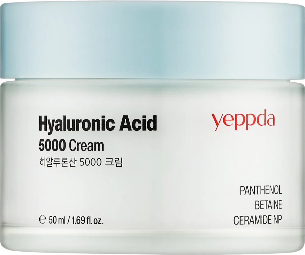 Крем для лица Yeppda Hyaluronic Acid 5000 увлажняющий с гиалуроновой кислотой 50 мл