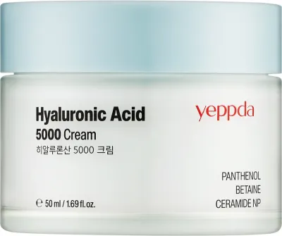 Крем для лица Yeppda Hyaluronic Acid 5000 увлажняющий с гиалуроновой кислотой 50 мл