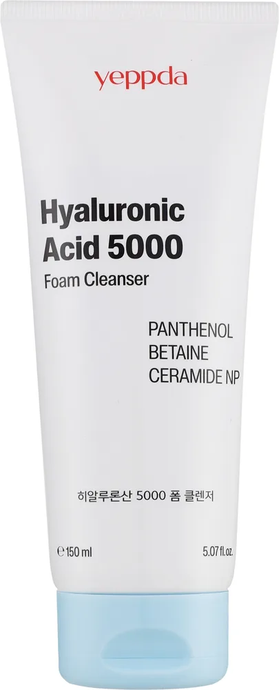 Yeppda Hyaluronic Acid 5000 Foam Cleanser увлажняющая пенка для умывания с гиалуроном 150 мл