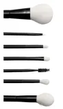 Набор кистей для макияжа в чёрном чехле Inglot из 7 предметов — фото 2