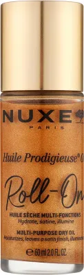 Сухое масло с сиянием Nuxe Huile Prodigieuse Or Roll-On для лица тела и волос