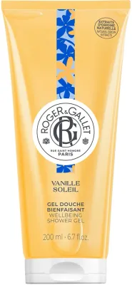 Гель для душа Roger&Gallet Vanille Soleil Wellbeing с ванилью Мадагаскара, 200 мл