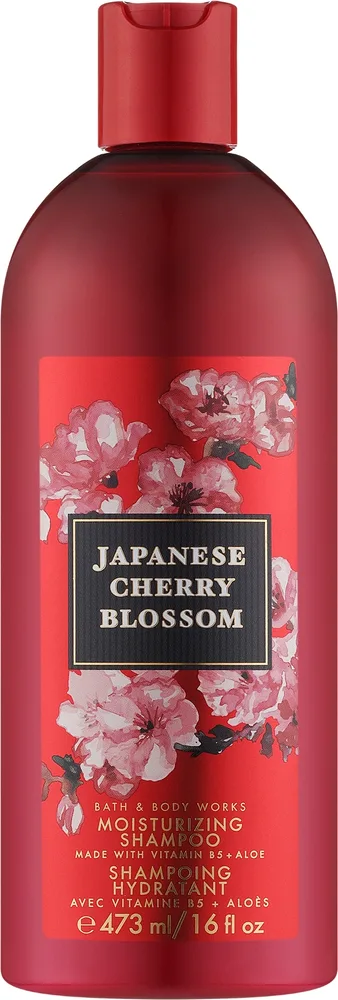 Увлажняющий шампунь Bath & Body Works Japanese Cherry Blossom с алоэ вера и витаминами E и B5, 473 мл