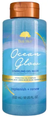 Пенящийся гель для душа Tree Hut Ocean Glow с маслами авокадо, киви и апельсина, 532 мл