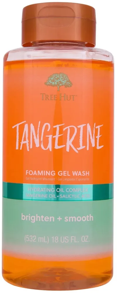 Пенящийся гель для душа Tree Hut Tangerine с витамином C и салициловой кислотой, 532 мл