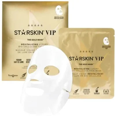 Роскошная золотая маска для лица Starskin VIP The Gold Mask с коллоидным золотом и гинкго билоба, 40 г
